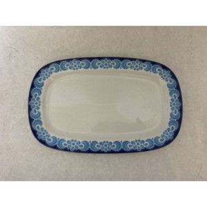 RARE Vintage Schirnding Bavaria Ceramic Plate MCM Blue